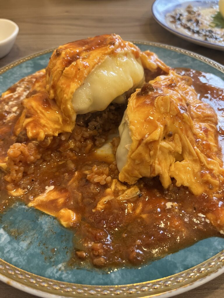 オムライス断面